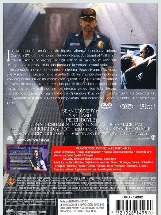 Filmes de Culto, Outland - Atmosfera Zero leg.PT