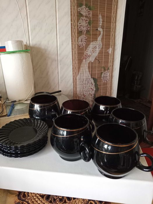 Кофейный сервиз для утреннего кофе на 6 персон