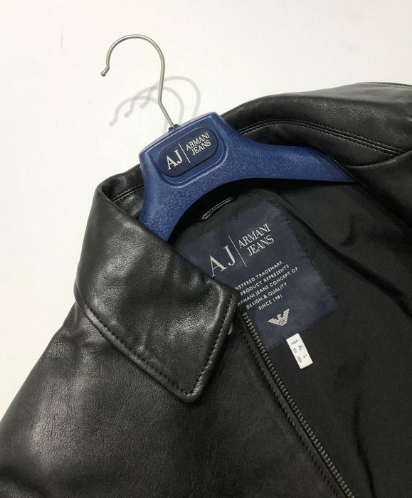 Pilotka skóra naturalna Armani Jeans Established