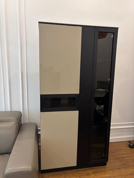 Witryna Paged kolekcja New York regał Ciemny brąz