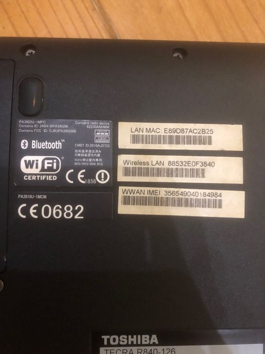 Computador Toshiba com um ligeiro problema de carregamento utilizável