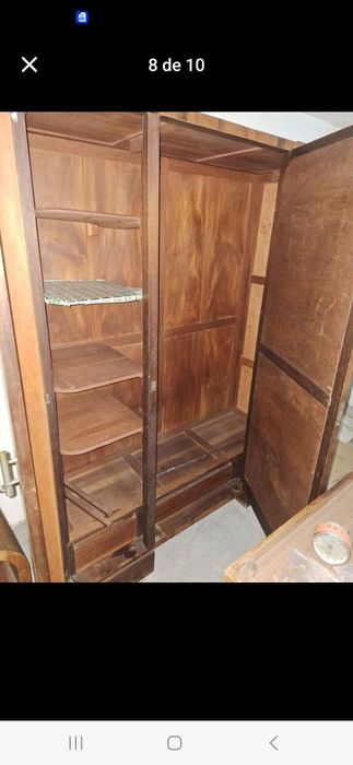 Armário madeira de nogueira