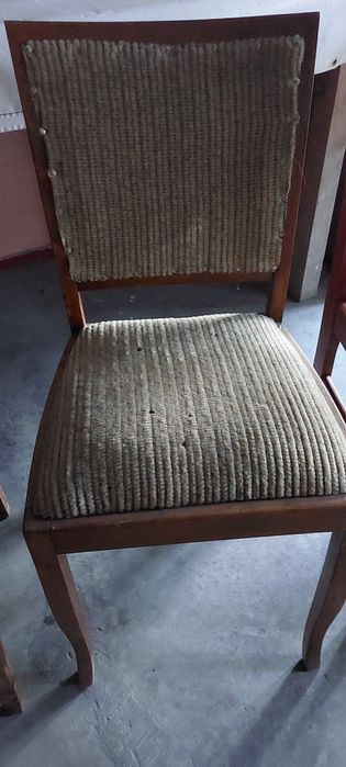 5 krzeseł krzesło taboret retro do tapicerki drewno w super stanie