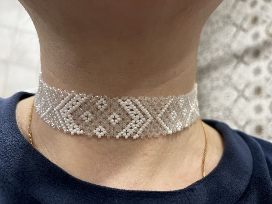 Чокери із бісеру в стилі Лесі Українки