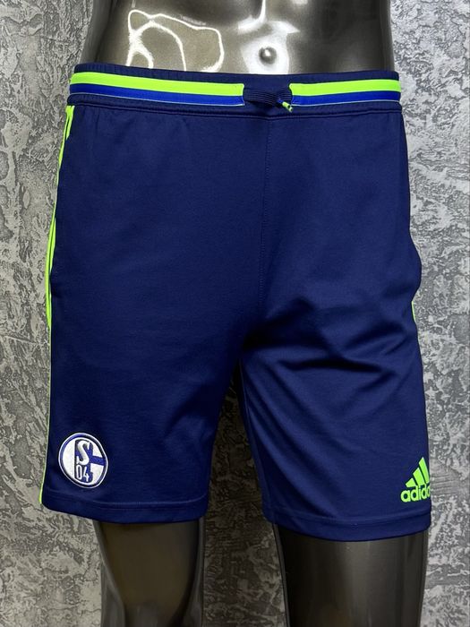 Adidas climalite S04 шорты 15-16 лет 176 см S размер подростковые футбольные синие