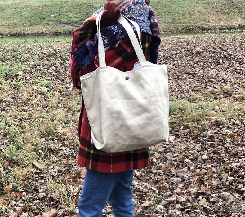 Torebka z tkaniny konopnej