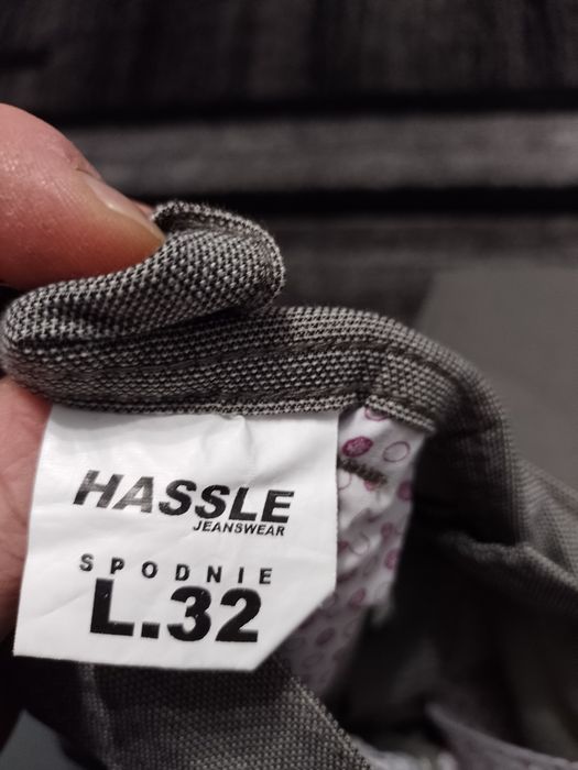 Spodnie materiałowe szare