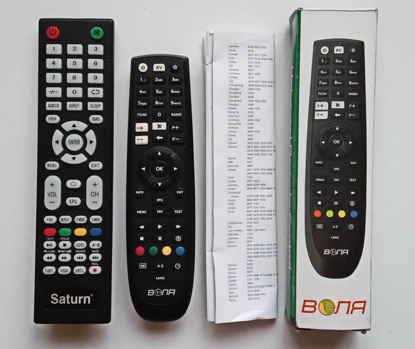 Пульт дистанционного управления Saturn, ВОЛЯ