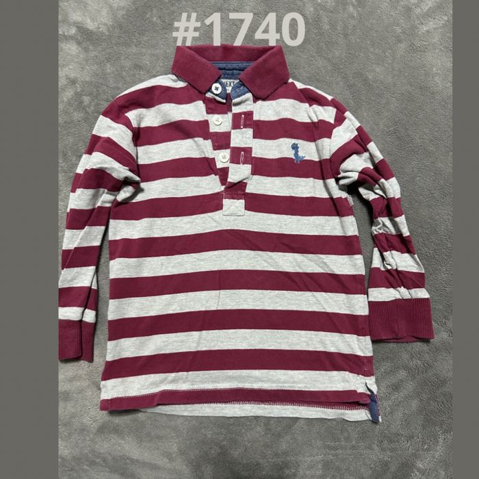 Bluzka z długim rekawem next 2-3lata 92-98cm w paski #1740