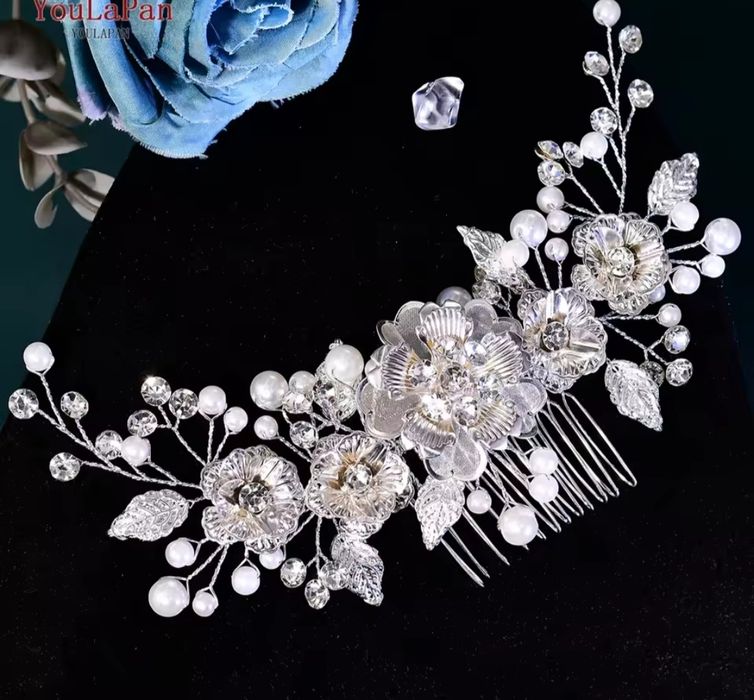 Віночок гілочка для зачіски нареченої прикраса