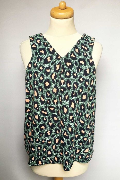 Bluzka NOWA H&M Panterka L 40 Kopertowe Plecy