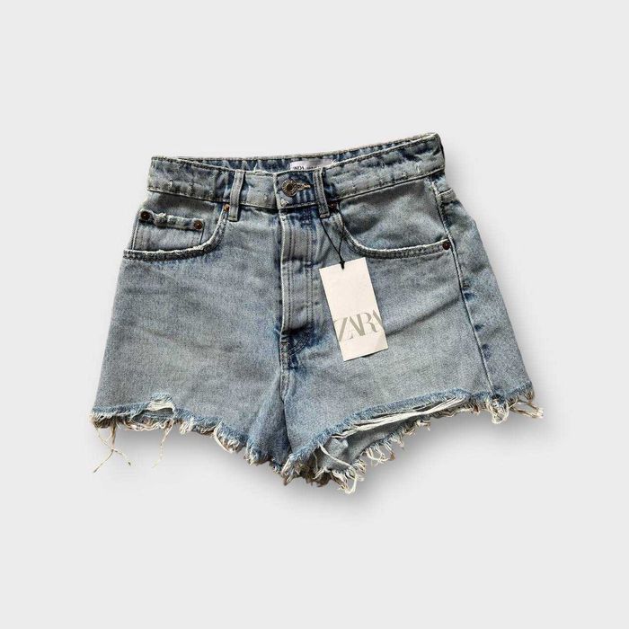 Джинсові шорти zara світло блакитні