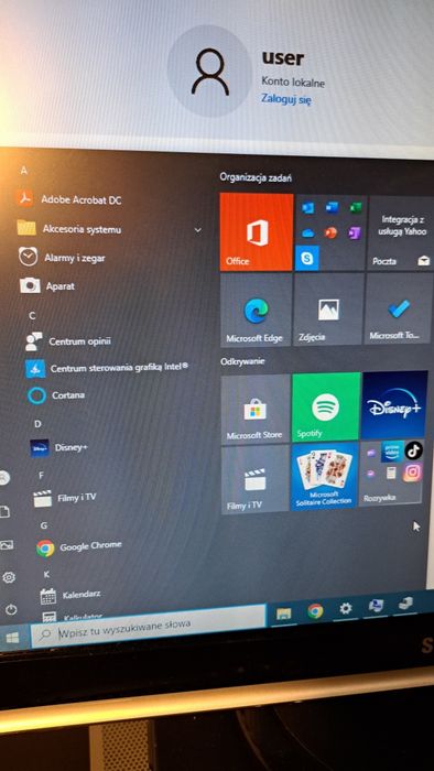 Komputer stacjonarny mini DELL D11S002 monitor tp linkWf Samsung