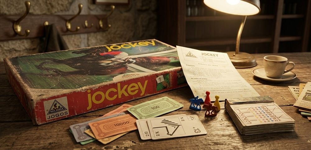 Jogo de Tabuleiro Antigo JOCKEY - Majora (Vintage/Coleção)