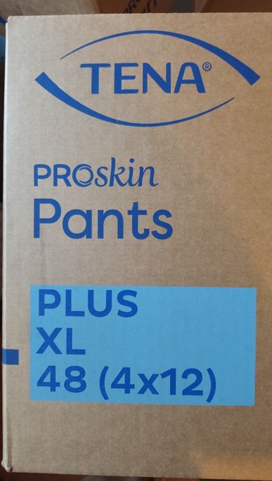 Pantsy TENA xl 4x12 chłonność plus