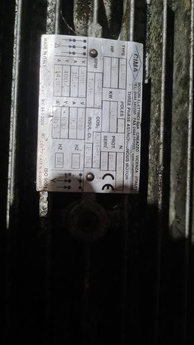 Motor 12 cv trifásico