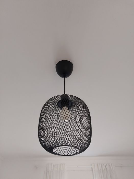 Candeeiro preto de teto suspenso IKEA