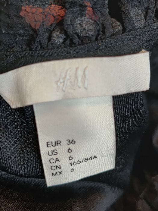 Top H&M S 36 koronka