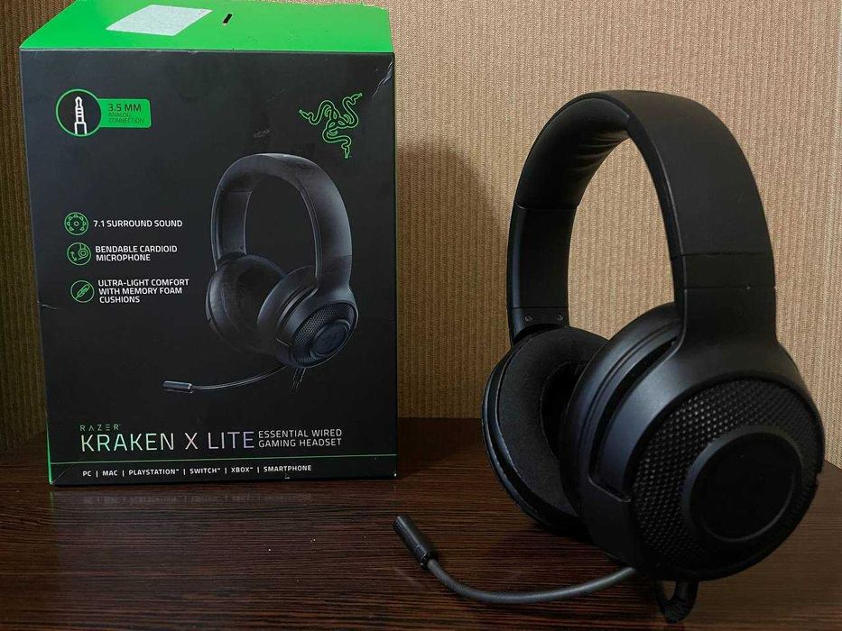 Игровые наушники с микрофоном Razer KRAKEN X LITE