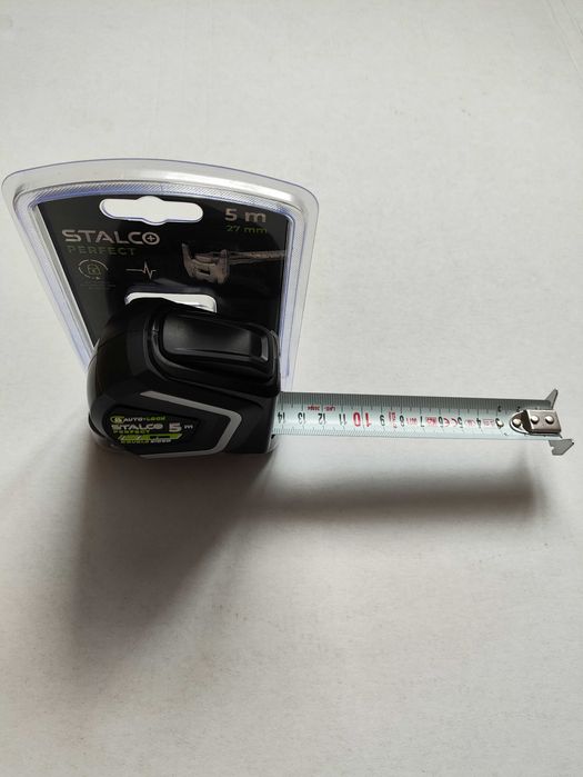 Miara zwijana magnetyczna 5 m × 27 mm z autoblokadą STALCO PERFECT