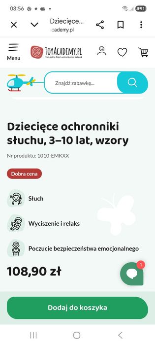 Słuchawki wyciszające dla dziecka Banz