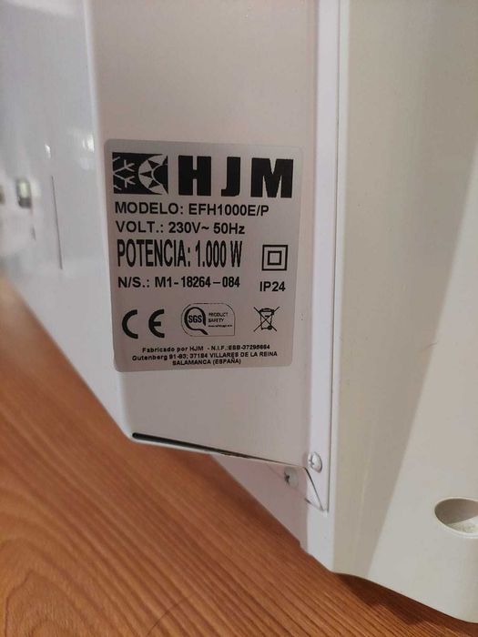 Emissores Térmicos HJM EFH Branco – 2000W e 1000W (Pouco Uso!)