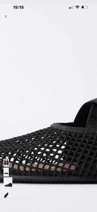 Сітчасті балетки фірми Zara,розмір 34