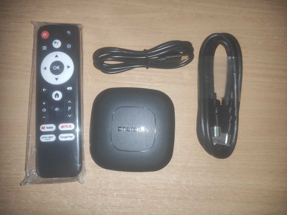 Android TV Box T1 Смарт приставка з Google Assistant, Bluetooth, 2/8 ГБ, медіаплеєр, голосове керування
