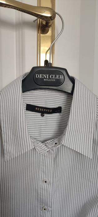 Reserved koszula damska 34 paseczki bialo-czarne