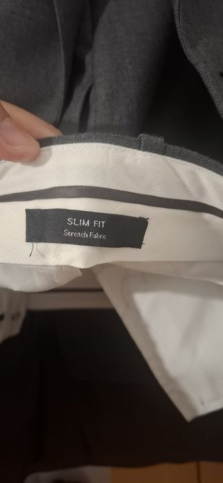 Fato Mango Slim Fit Cinza – Blazer 48 / Calças 42 – Novo