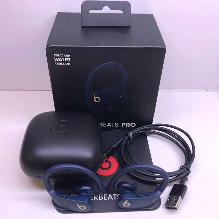 Słuchawki dokanałowe bezprzewodowe bluetooth Powerbeats pro granatowe