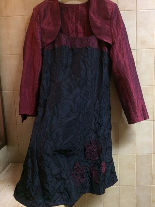 Vestido com jaqueta de cerimónia