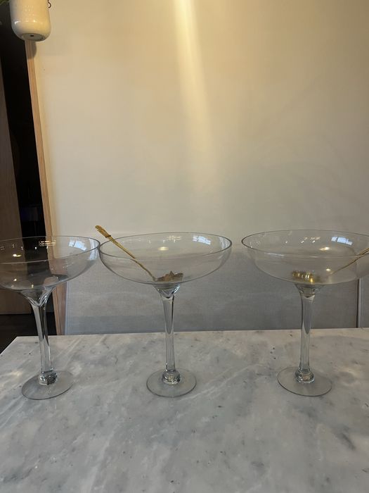 Taças em vidro para decoração, eventos ou festas