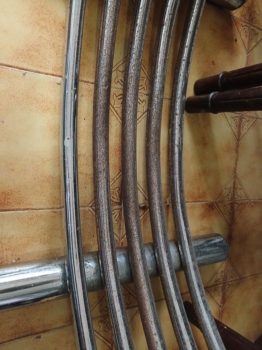 Mesa de vidro temperado castanho