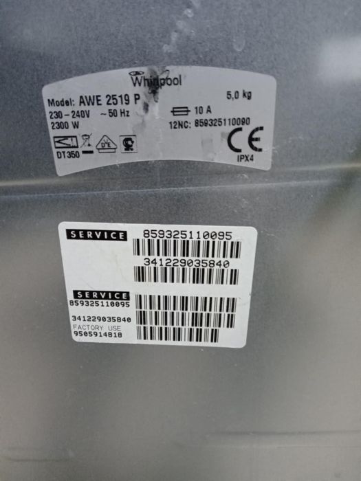 Częsci pralka Whirlpool AWE 2519P