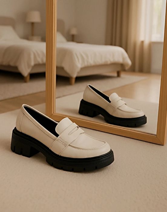 Mokasyny Loafersy Marco Tozzi na platformie 40