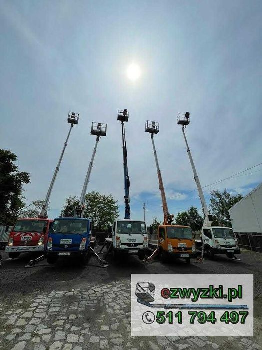 Zwyżka podnośnik koszowy wynajem od 12m do 35m działamy 24h