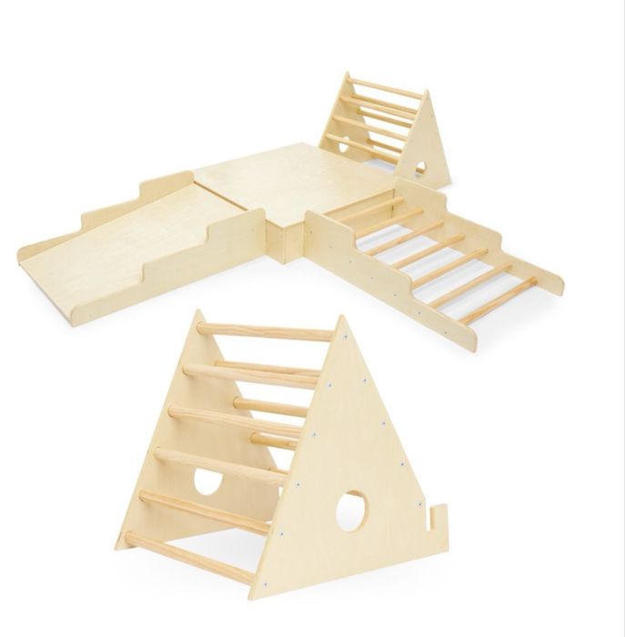 Duży drewniany plac zabaw mamabrum