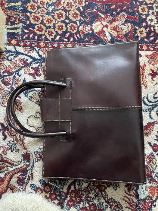 Torba skórzana brązowa