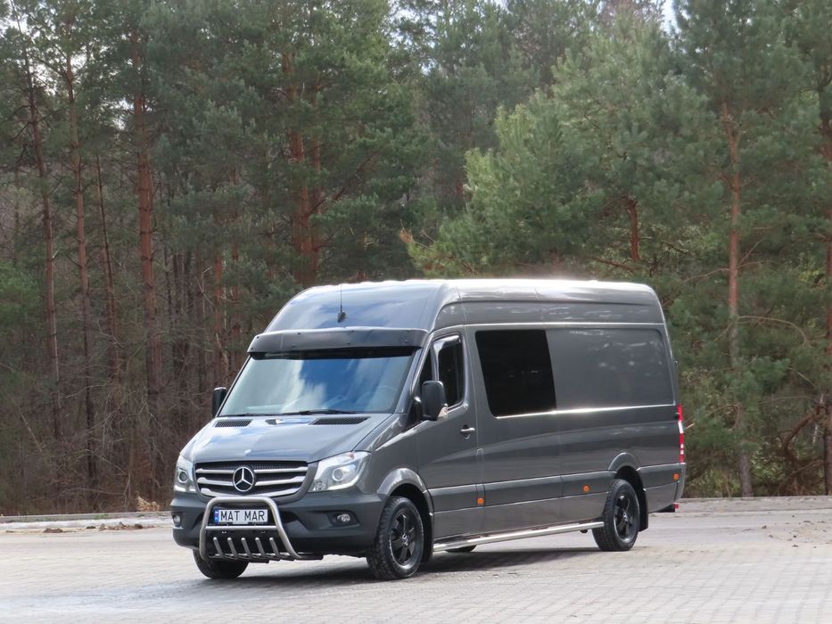 Mercedes-Benz Sprinter 316 CDI 2.2 CDI 163 KM Automat 7G-Tronic MIXTO Indywidualna Zabudowa VIP Doka Brygadowy Dubel 6-Cio Osobowy + 837 Kg Ładowność HAK 2800 Kg FULL OPCJA Furgon Blaszak MAX LONG Rozstaw Osi 4325 mm STAN JAK NOWY UNIKAT  100 % Bezwypadko