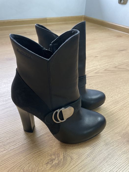 Botki na obcasie Badura nowe