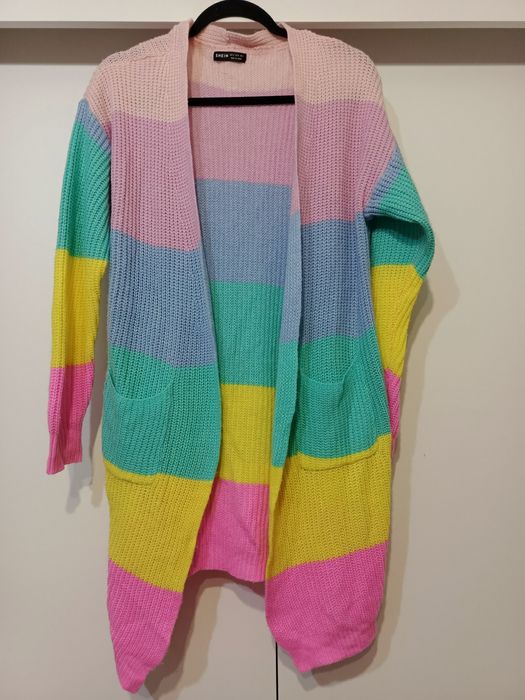 Kolorowy kardigan rozmiar s