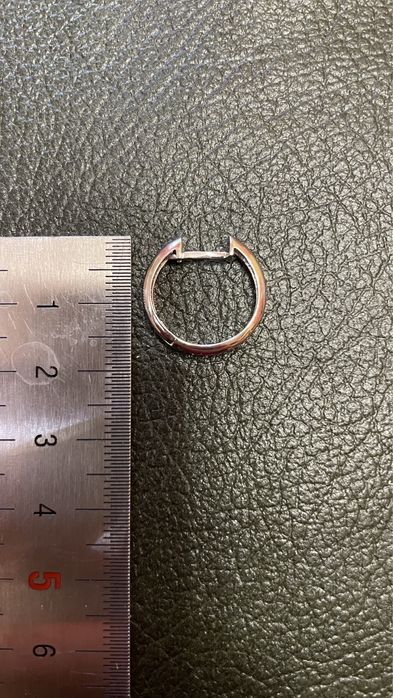 Золоті сережки 585 з натуральними діамантами (С9040)