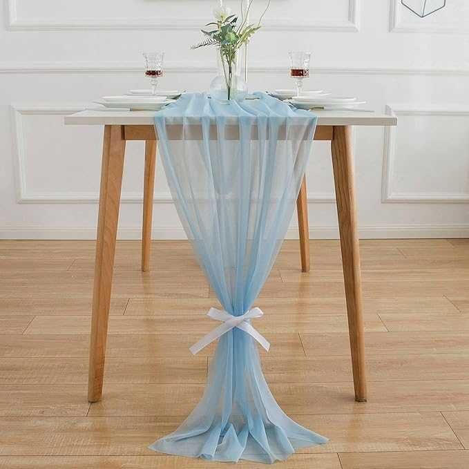 Aoksunova bieżnik na stół 75x400 cm niebieski