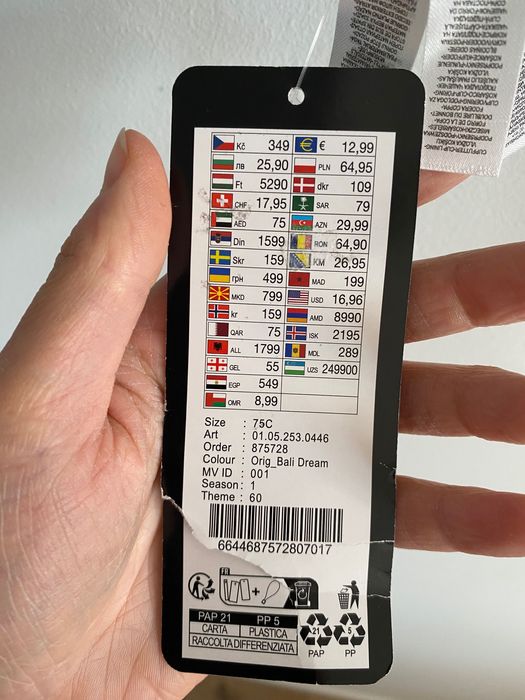 Turkusowy nowy stanik NEW YORKER 75C