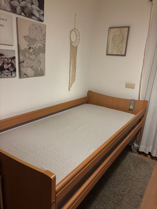 Cama articulada eletrica com colchão anti-escaras