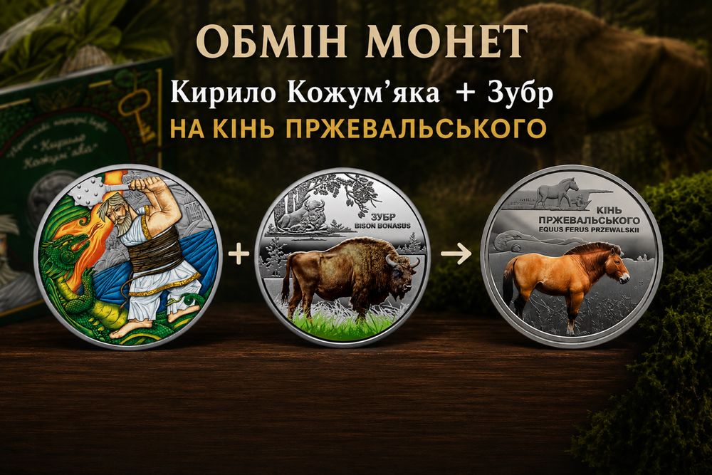 Монета Українські народні казки. "Кирило Кожумʼяка"