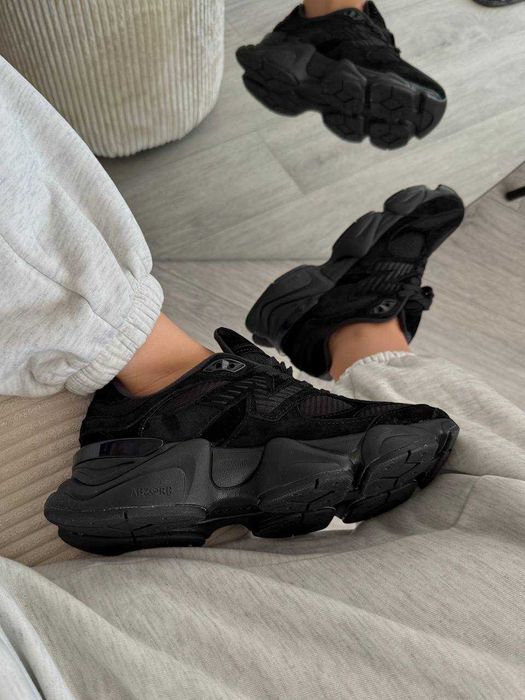 ТОП ПРОДАЖ!New Balance 9060 Triple Black 36 37 38 39 40 41 42 43 44 45