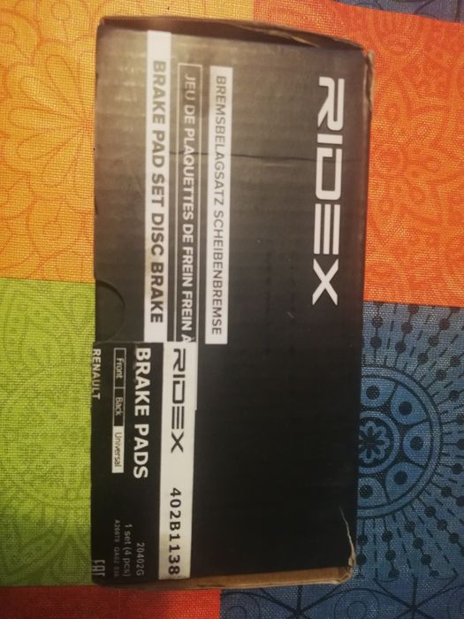 RIDEX Jogo de pastilhas dianteiro