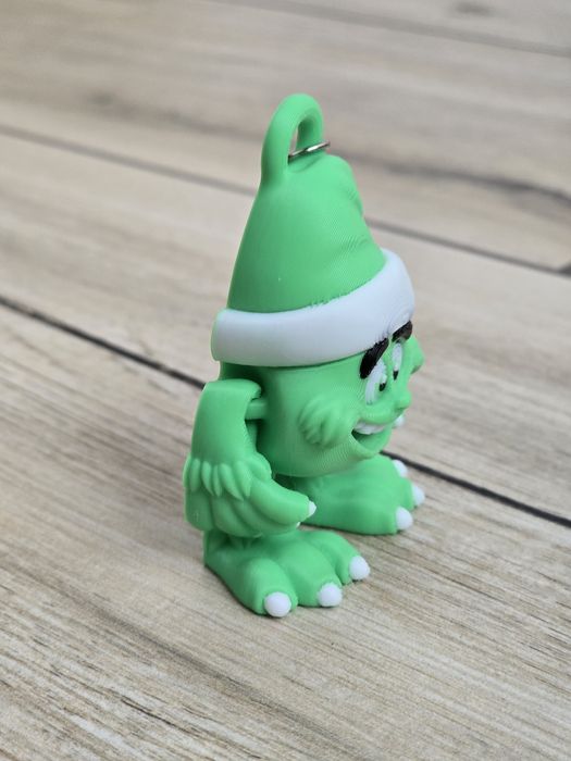 Figlarny Breloczek Grinch - Świąteczna Psota 3D - Brelok Druk3d